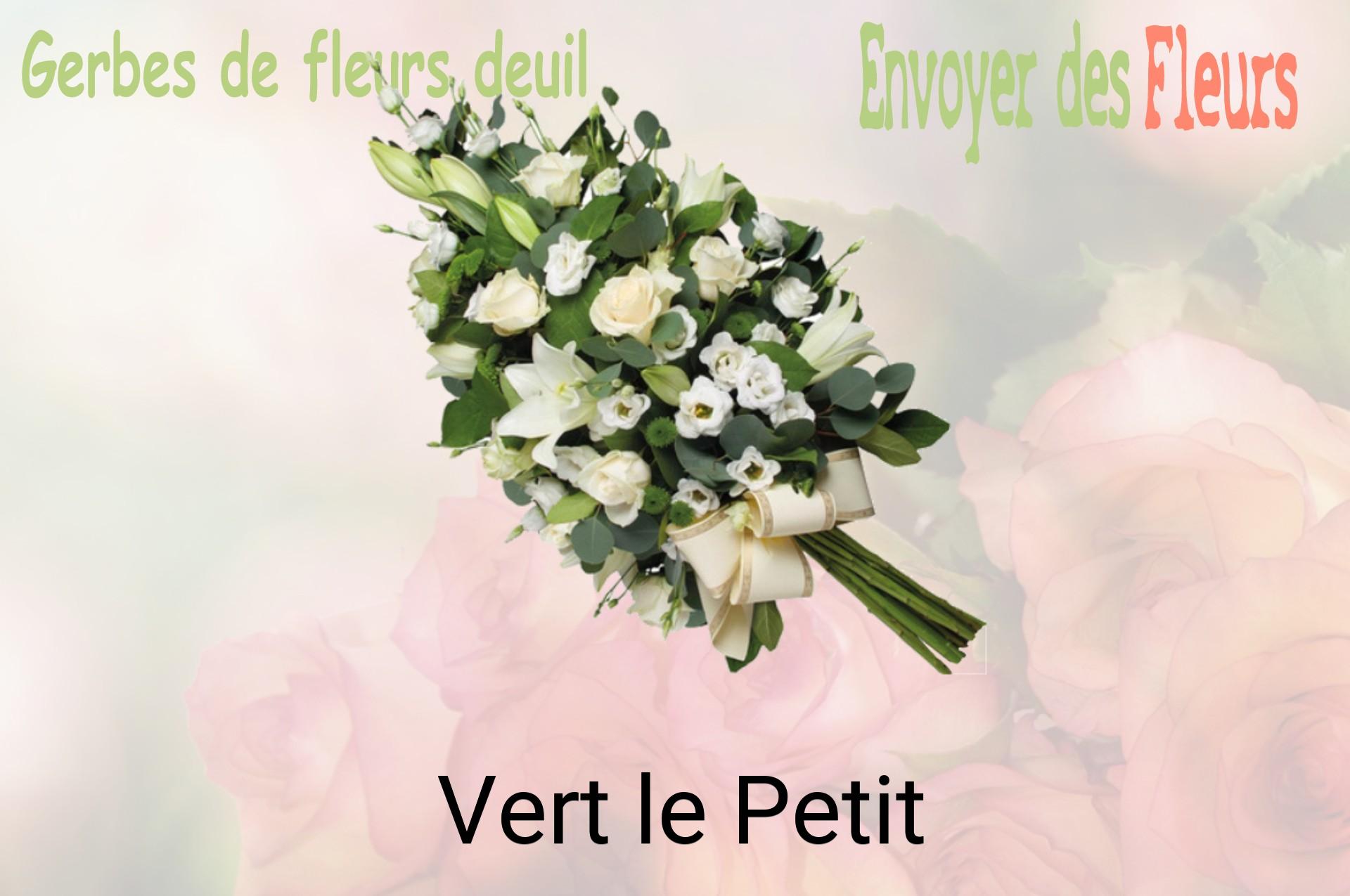 Gerbe de fleurs de deuil livrée à Vert-le-Petit